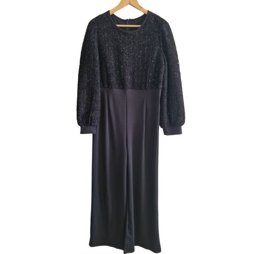 Salopeta VTG eleganta, maneca lunga, paiete, marime L [2]
