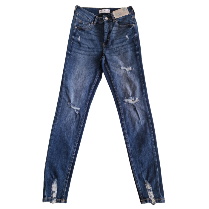 Blugi PRIMARK ripped leg Rohan skinny, hight rise, S [2]
