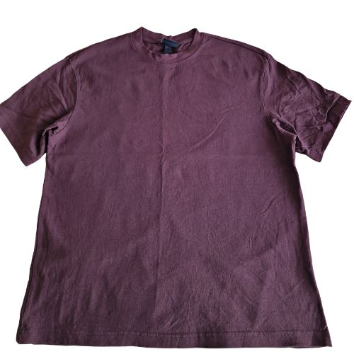 Tricou H&M purple oversized fit t-shirt, loose fit, aubergine, bumbac, L [2]