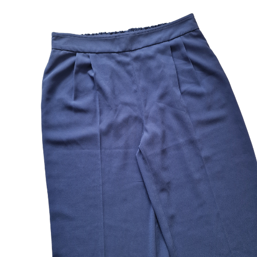 Pantaloni culotte albastru, talie elastica, marime XL, DUNNES [4]