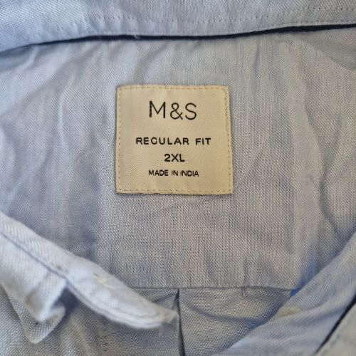 Camasa Marks & Spencer, bleu deschis, regular fit, marime 2XL [3]