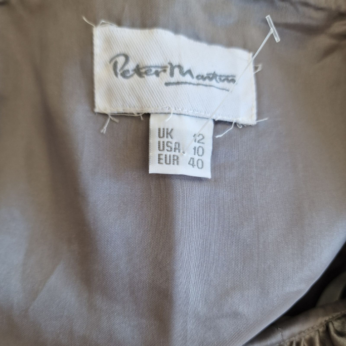 Top Peter Martin, taupe tip corset, plepum, tweed eyeled, L [6]