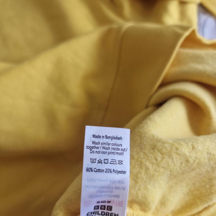 Hanorac GEORGE pudsey bear, galben, imprimeu 3D, 2XL [6]