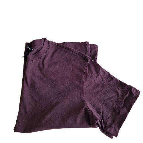 Tricou H&M purple oversized fit t-shirt, loose fit, aubergine, bumbac, L [4]