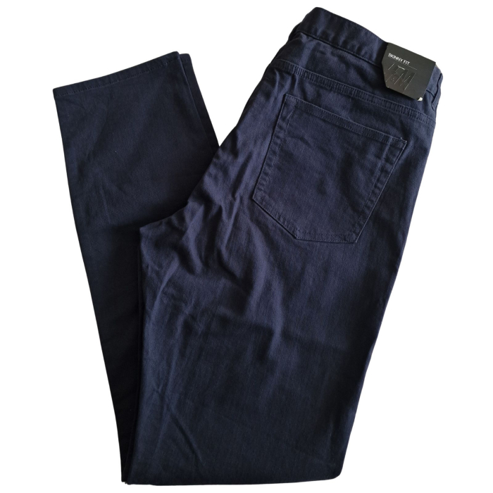 Pantaloni H&M, bleumarin, croiala dreapta, skinny fit, M [5]