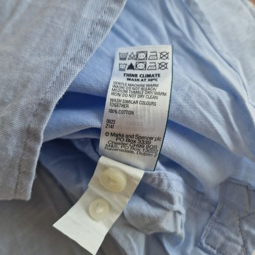 Camasa Marks & Spencer, bleu deschis, regular fit, marime 2XL [4]