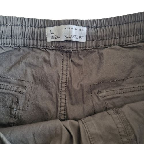 Pantaloni PRIMARK cargo, military green, snur, marime L [5]