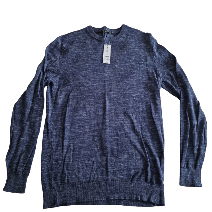 Bluza GEORGE, bleumarin, guler rotund, 100% bumbac, M [2]