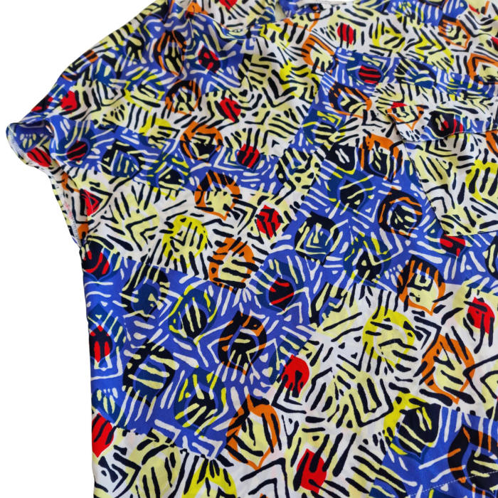 Tricou NEXT, print abstract, buzunar piept, L [5]