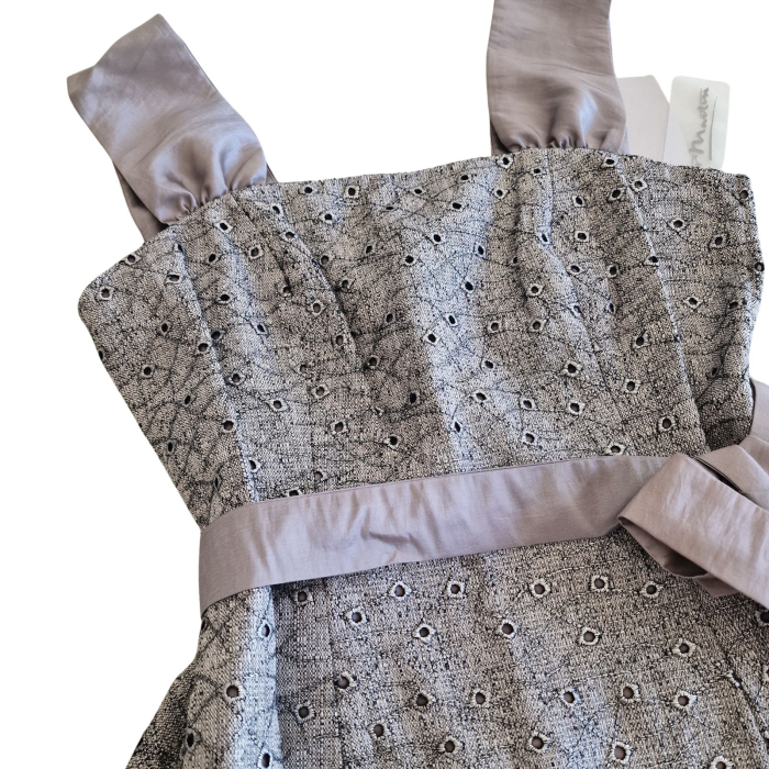 Top Peter Martin, taupe tip corset, plepum, tweed eyeled, L [4]