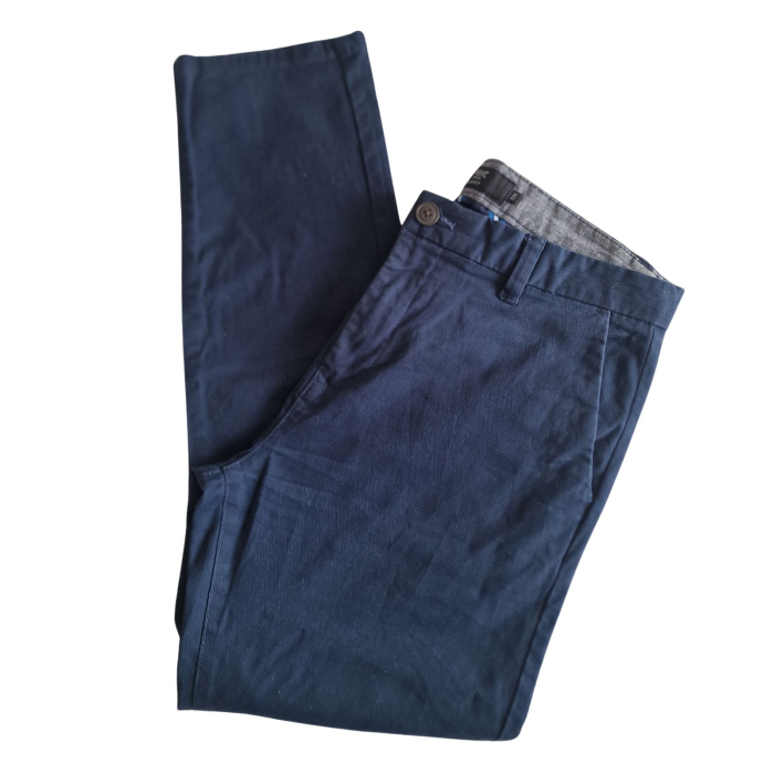 Pantaloni NEXT chino, bleumarin, slim fit, W34/L30, M [4]