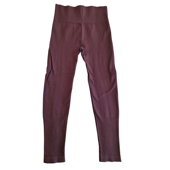 Colanti WORK OUT, seamless, maro, ribbed, talie inalta, L [2]