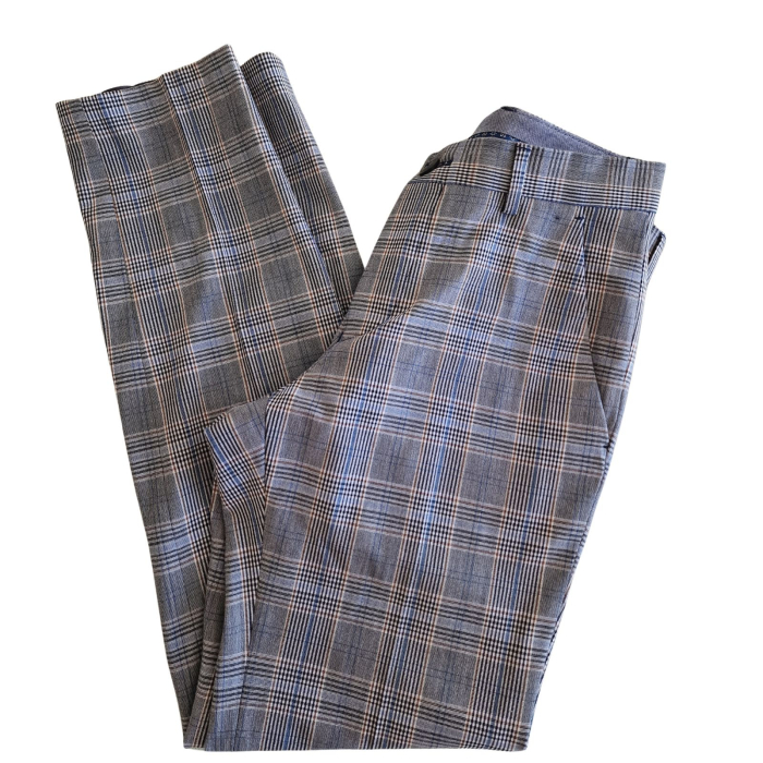 Pantaloni office Marks & Spencer, carouri gri, croiala skinny, XS [5]