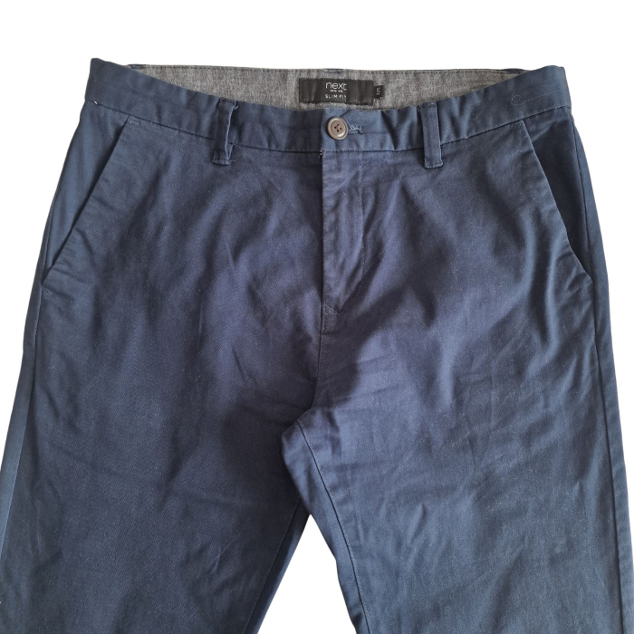 Pantaloni NEXT chino, bleumarin, slim fit, W34/L30, M [3]