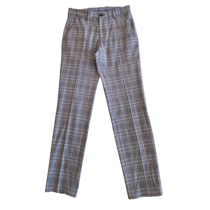 Pantaloni office Marks & Spencer, carouri gri, croiala skinny, XS [2]