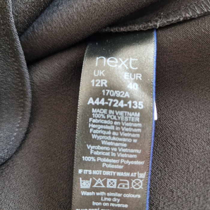 Bluza NEXT eleganta, sifon fluid, decolteu V, nasturi frintali, maneci bufante, L [4]