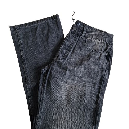 Blugi boohoo MAN, flare fit, grey washed, W32/L32, S [5]