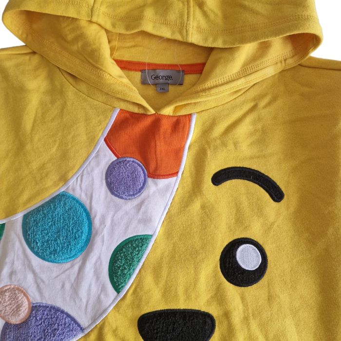 Hanorac GEORGE pudsey bear, galben, imprimeu 3D, 2XL [5]