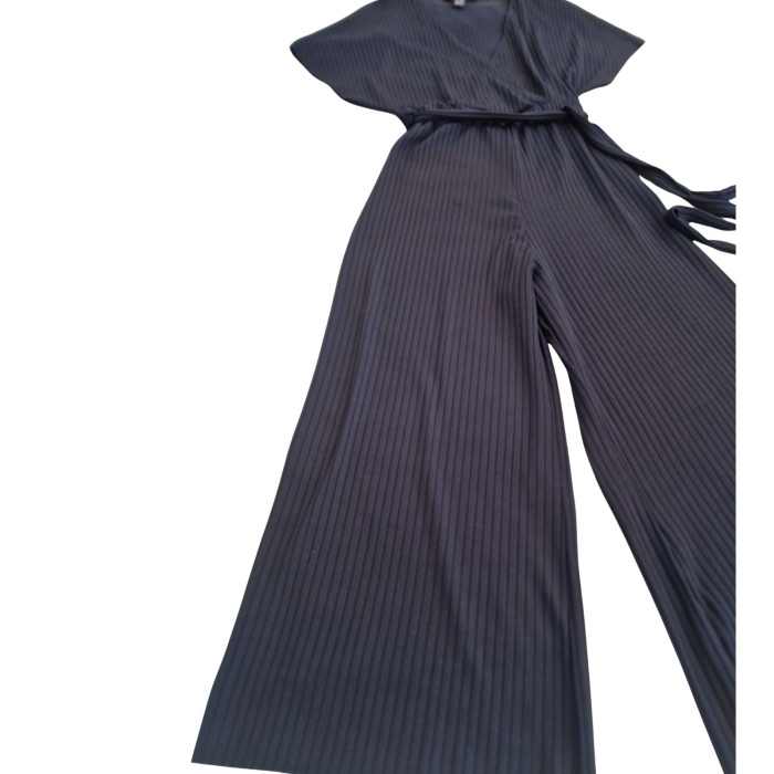 Salopeta NEW LOOK, decolteu V wrap, pantalon evazat, XS [3]