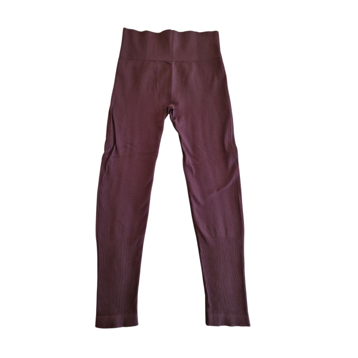 Colanti WORK OUT, seamless, maro, ribbed, talie inalta, L [4]