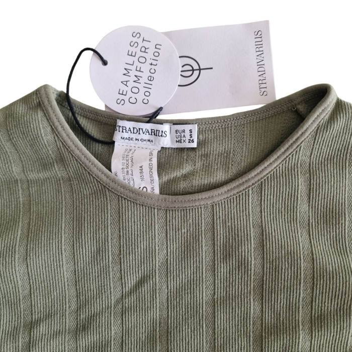 Bluza Stradivarius olive, seamless comfort, S [4]