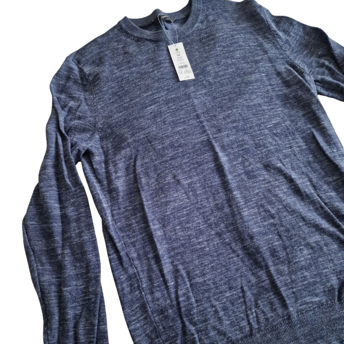 Bluza GEORGE, bleumarin, guler rotund, 100% bumbac, M [3]