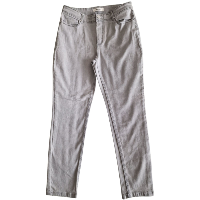 Blugi skinny Marks & Spencer, elastic, pietricele aplicate, gri, L [2]