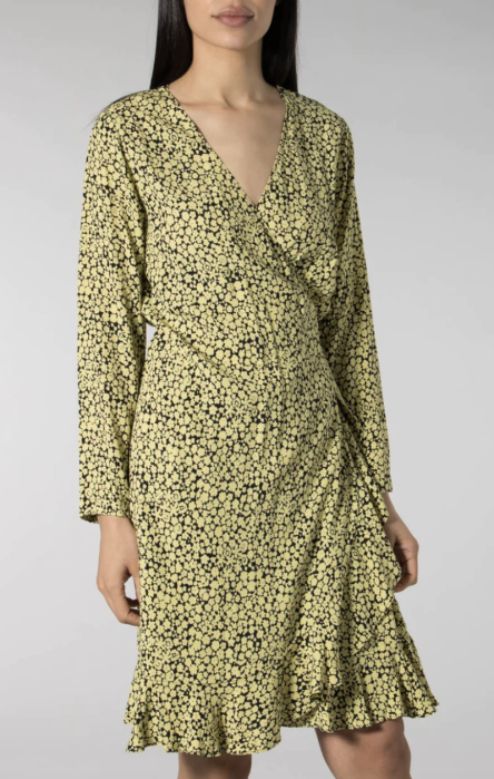 Rochie portefeuille SAMSOE SAMSOE, print floral, wrap, M [2]