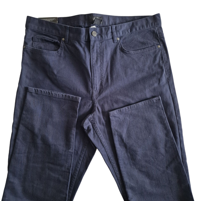 Pantaloni H&M, bleumarin, croiala dreapta, skinny fit, M [3]