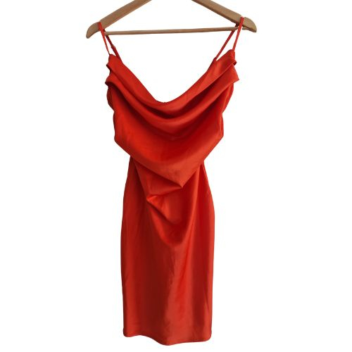 Rochie In The Style Corai, decolteu drapat, marime XS [3]
