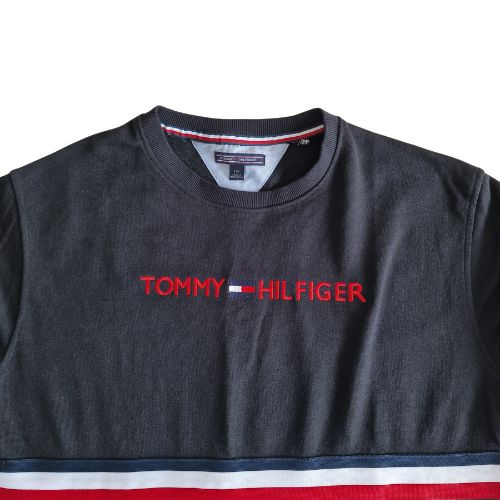 Bluza Tommy Hilfiger, Colour Block Long Sleeve T-Shirt, logo brodat, L [4]