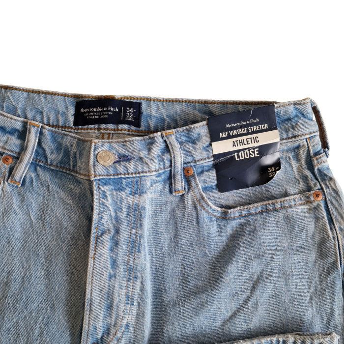 Blugi Abercrombie & Fitch, VTG strech, athletic loose, denim, W34/L32, L [4]