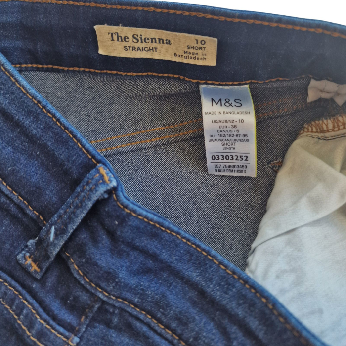Blugi Marks & Spencer, SIENNA  Supersoft High Waisted, Dark indigo, M [7]