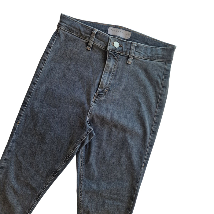 Blugi skinny fit, 'Joni' TOPSHOP, grey washed denim, M [3]