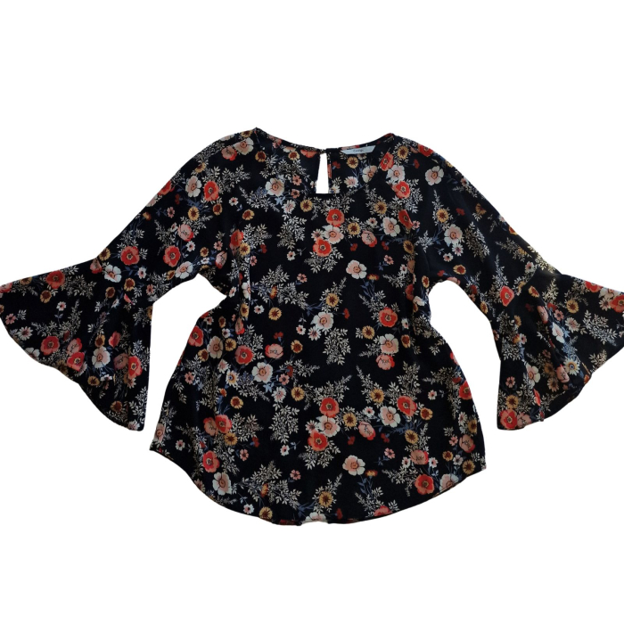 Bluza GEORGE, romantica, maneci clopot, L [2]