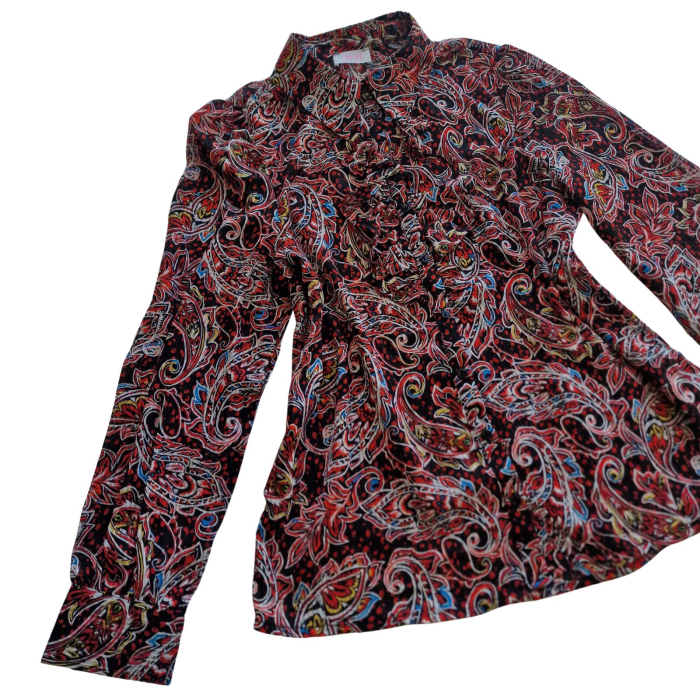 Camasa SAVIDA, paisley, volanase, multicolor, L [3]