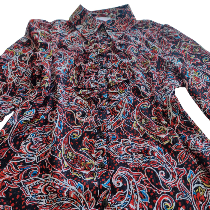 Camasa SAVIDA, paisley, volanase, multicolor, L [4]