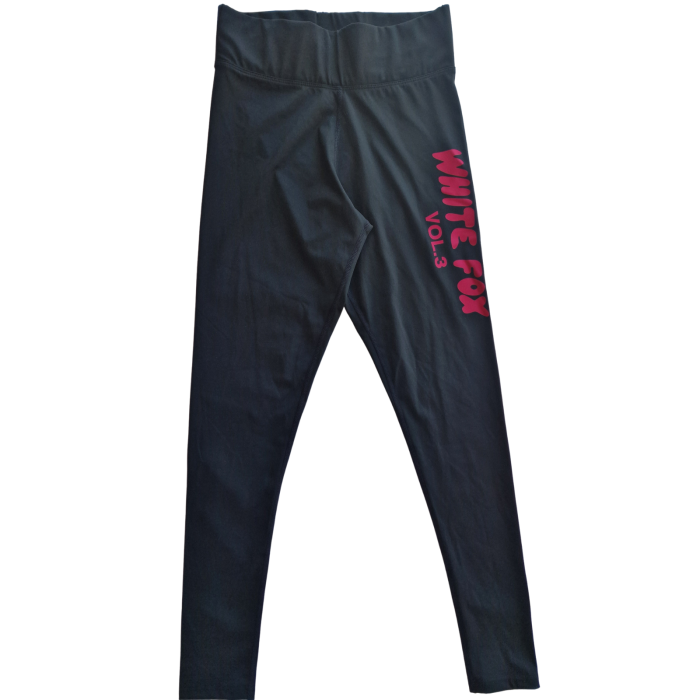 Colanti High Waist Leggings Black, WHITE FOX, S [2]