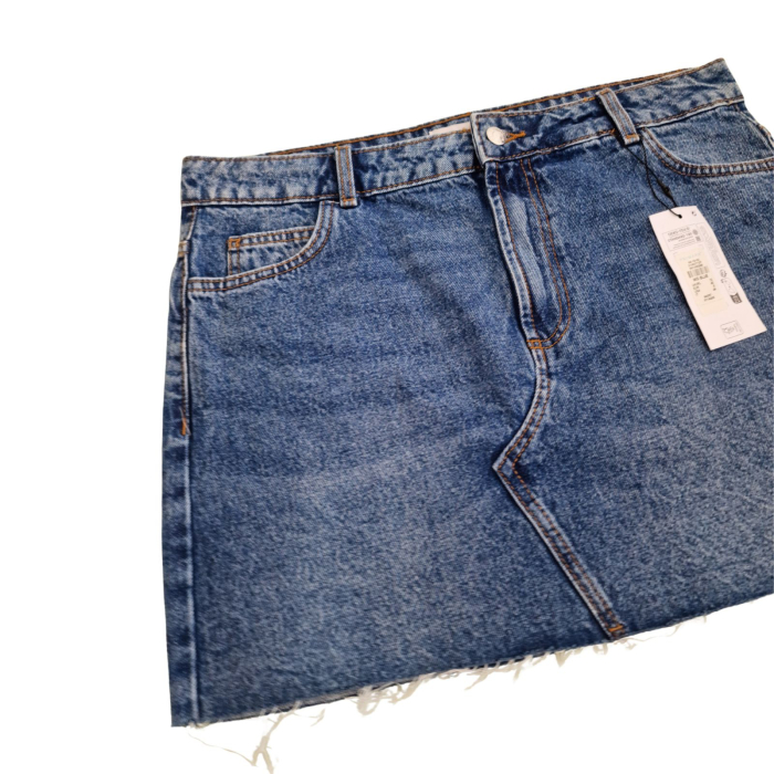 Fustă mini din denim  PRIMARK, dark indigo, L [3]