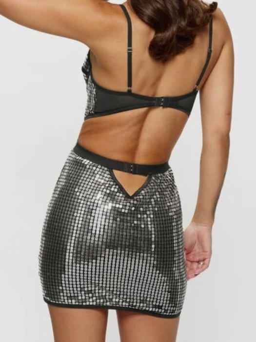 Rochie Ann Summers Hold Me Tight Luxe Dress Silver, marime M [2]
