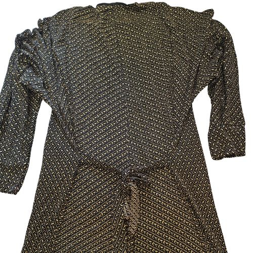 Rochie VTG, negru cu auriu, cordon la spate, sexy, marime L [5]