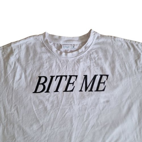 Tricou PRIMARK, mesaj grafic, bumbac, model oversized, M [3]