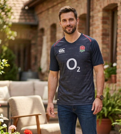 Barbati - Tricou Canterbury rugby Anglia, marime XL