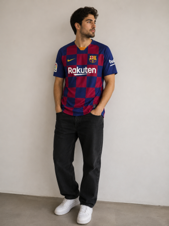 Barbati - Tricou NIKE 2019-20 FC Barcelona Home Shirt, damier rosu/albastru, XL