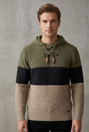 Hanorace - Hanorac FSBN, tricot texturat, model in 3 culori, S