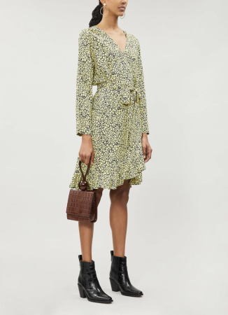 Femei - Rochie portefeuille SAMSOE SAMSOE, print floral, wrap, M