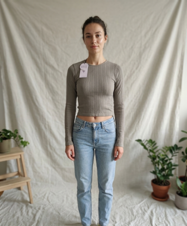 Bluze - Bluza Stradivarius olive, seamless comfort, S