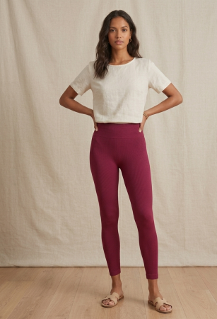 Colanti - Colanti WORK OUT, ribbed, seamless, roz fuchsia, hight waist, XL