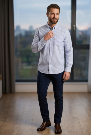 Barbati - Camasa Dunnes stories, regular fit, buzunar piept, 2XL