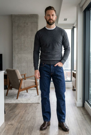Blugi - Blugi LEVIS 514 Jeans Men Slim Fit Original Riveted Rock, indigo Denim, L
